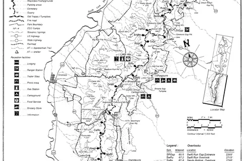 Map: Skyline Drive Map 3 South District