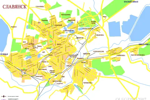 Map: Slavyansk Map (Amazing Maps 2024)