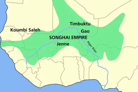 Map: Songhai Empire Map