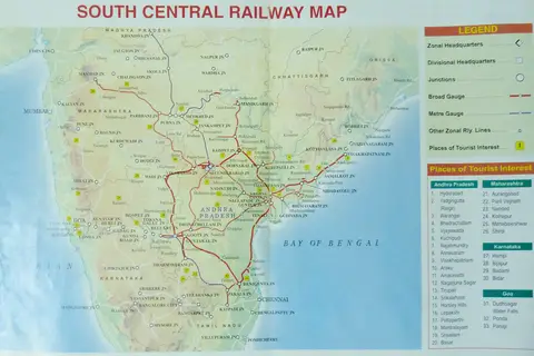 Map: South Central Railway Map