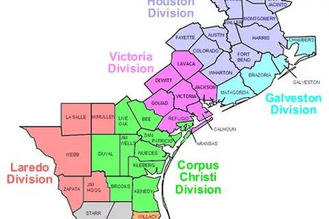 Map: Southern District of Texas Map