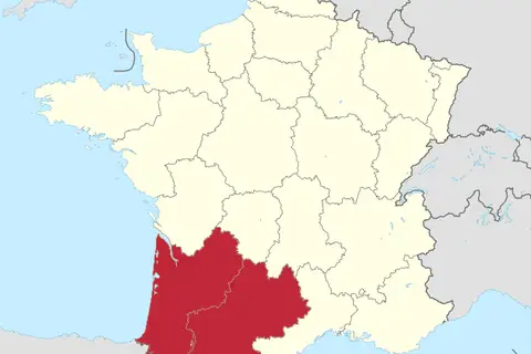 Map: Southwestern France Locator Map