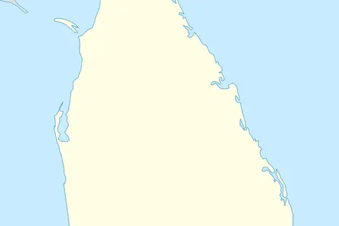 Map: Sri Lanka Location Map Blank