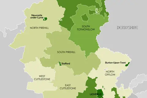 Map: Staffordshire1832 Map