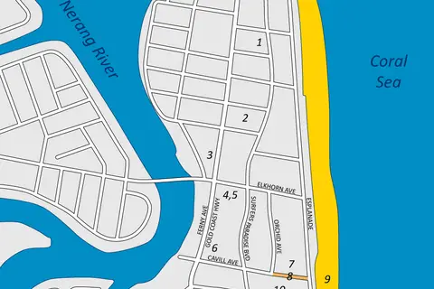 Map: Surfersparadise Map