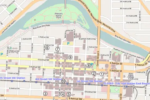 Map: Tallest Buildings in Calgary Map