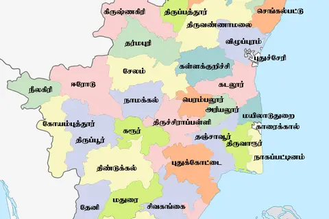 Map: Tamil Nadu Map Tamil