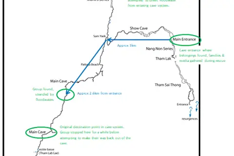 Map: Tham Luang 2018 Cave Rescue Map