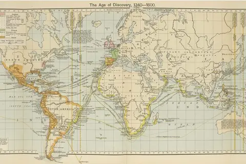 Map: The Age of Discovery 1340 – 1600