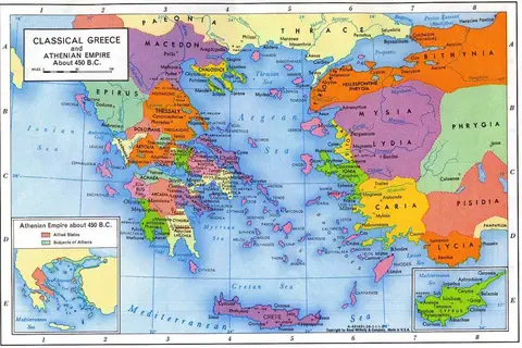 Map: The Athenian Empire during the Classical Period