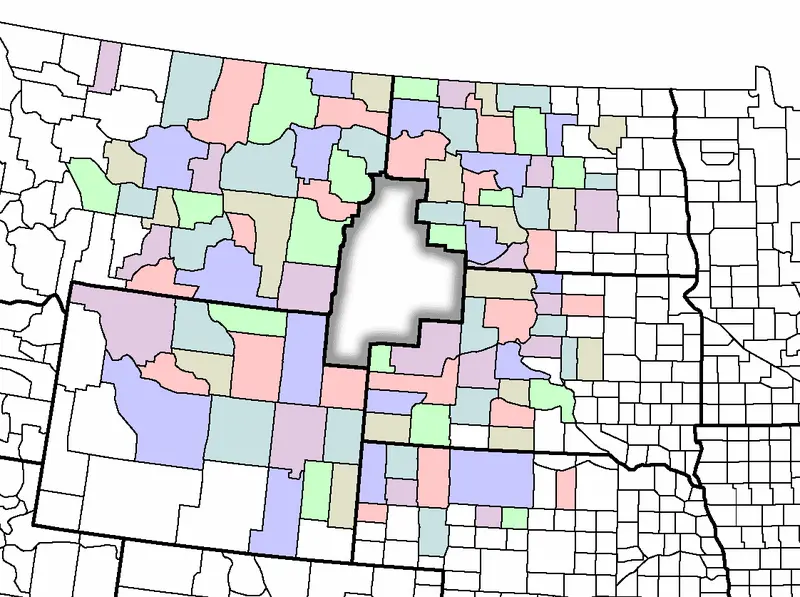 Map: The Hole, an area of the northern plains with the population density of Alaska or Mongolia