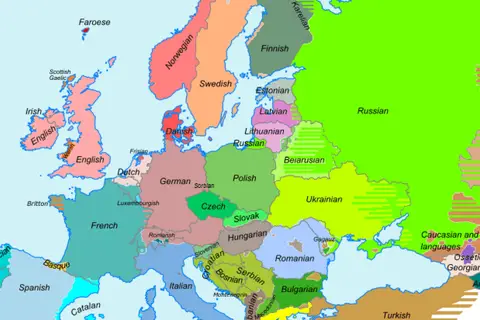 Map: The Languages of Europe