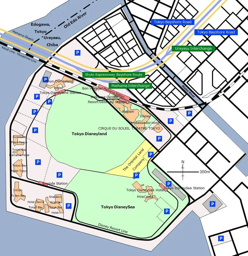 Map: The Map of Tokyo Disney Resort English
