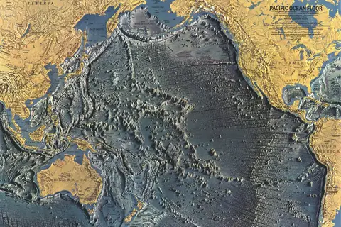 Map: The Pacific Ocean Floor