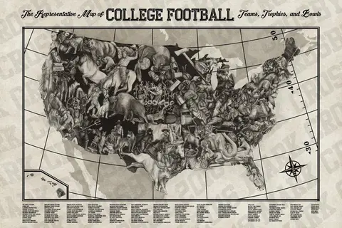 Map: The Representative Map of College Football