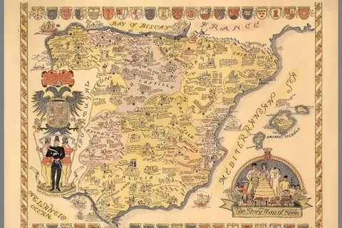 Map: The Story Map of Spain (1935)