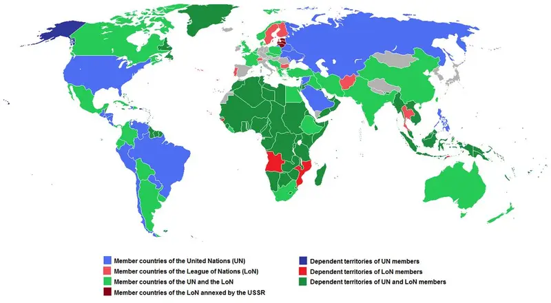 Map: The World on April 18, 1946