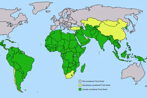 Map: Third World Countries Map World 2