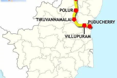 Map: Tirupathi Puducherry Express Route Map