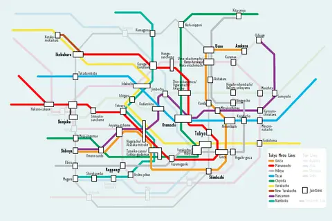 Map: Tokyo Subway Metro Map
