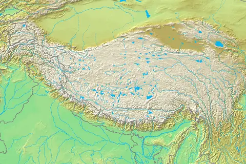Map: Topografic Map of Tibetan Plateau