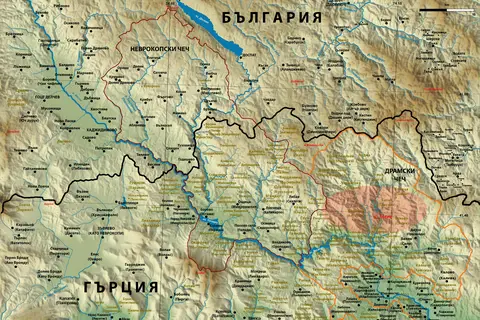 Map: Topographic Map of Chech