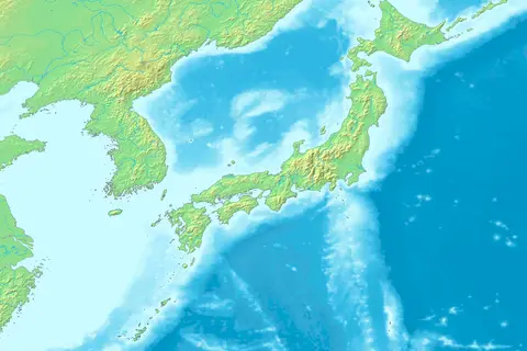 Map: Topographic Map of Japan