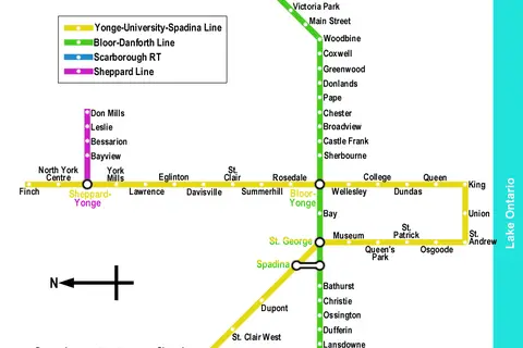 Map: Toronto Subway Map