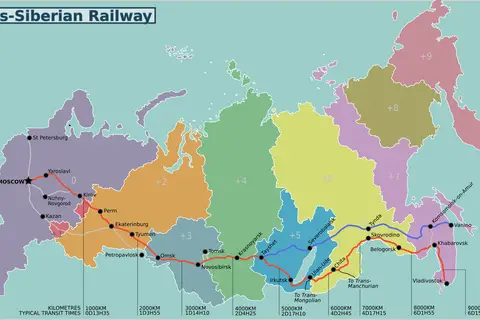 Map: Transsiberian Railway Map