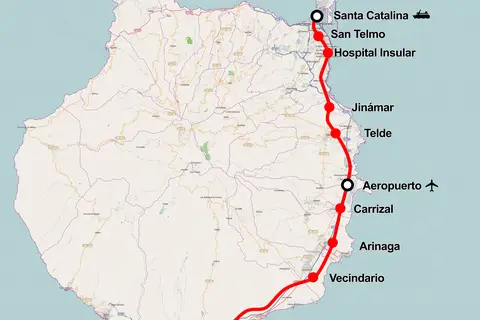Map: Tren de Gran Canaria Map