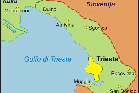 Map: Triesteprovince Map