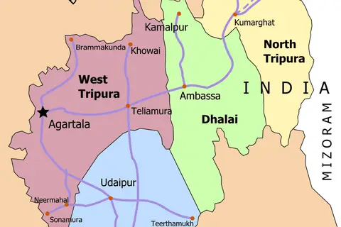 Map: Tripura Map