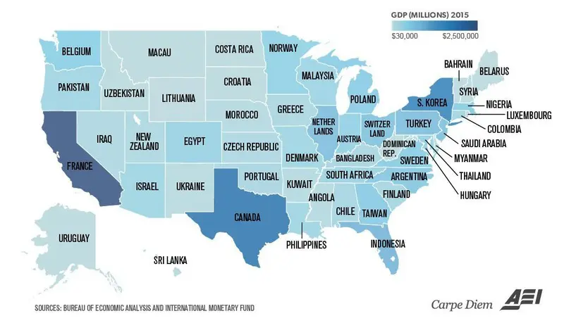 Map: U.S. States renamed for countries with similar GDPs
