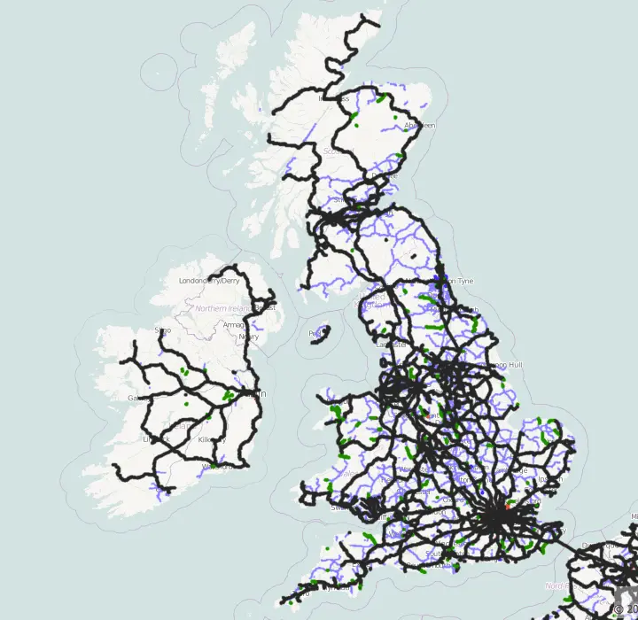 Map: Uk Railway Map