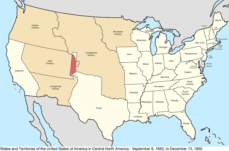 Map: United States Central Map 18500909 to 18501213