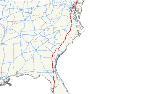 Map: Us 301 Map