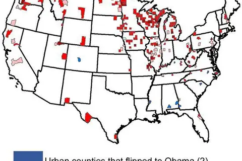 Map: US Counties That Flipped Between 2008 & 2012 Elections