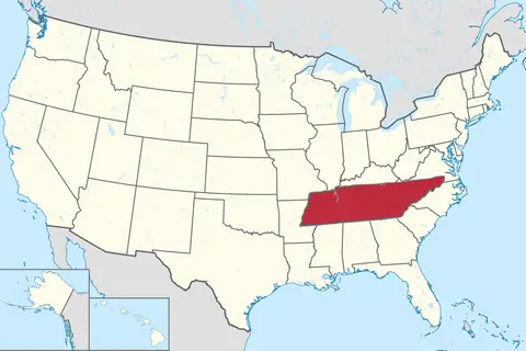 Map: Us Map Tn Highlighted