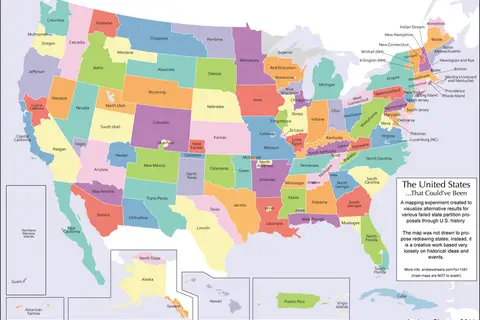 Map: US Map with All Potential States.