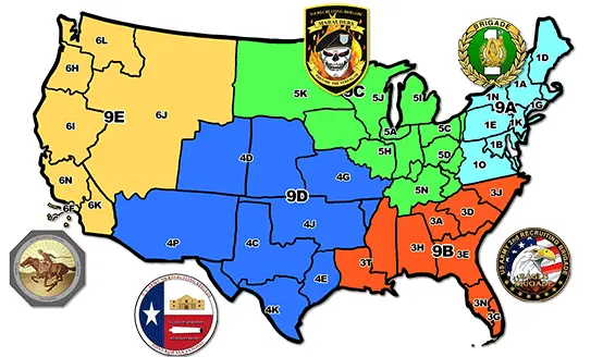 Map: Usarec Bde Map