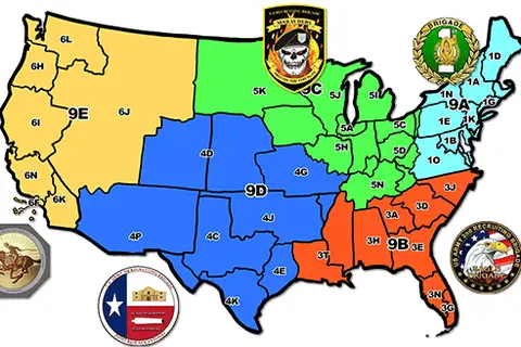 Map: Usarec Bde Map