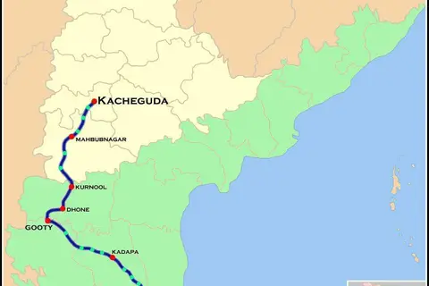 Map: Venkatadri Express Route Map