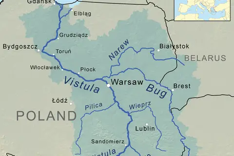 Map: Vistula River Map