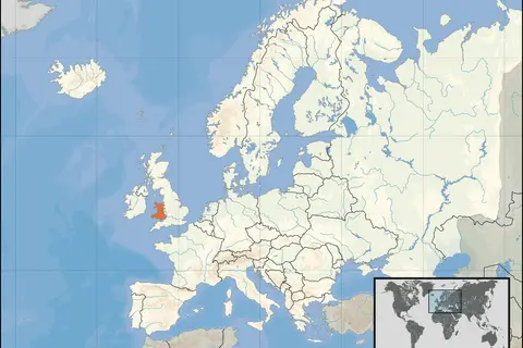 Map: Wales Map Europe