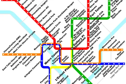 Map: Washington Dc Metro Map