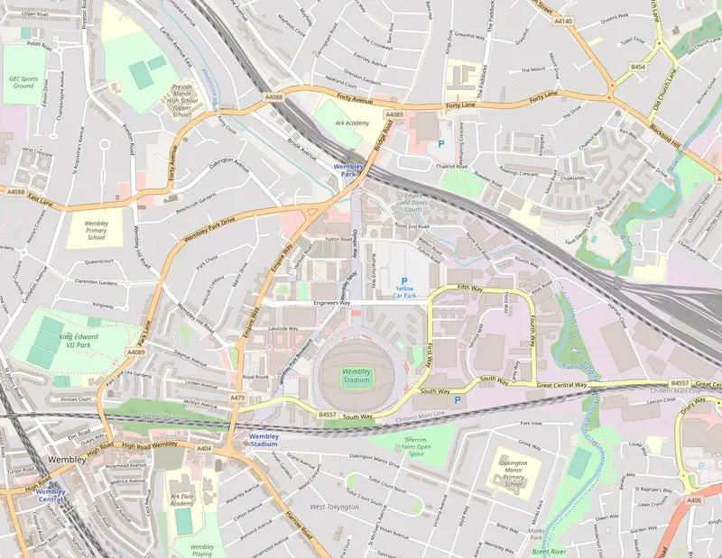 Map: Wembley Stadium Map