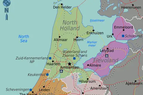 Map: Westernnetherlands Map