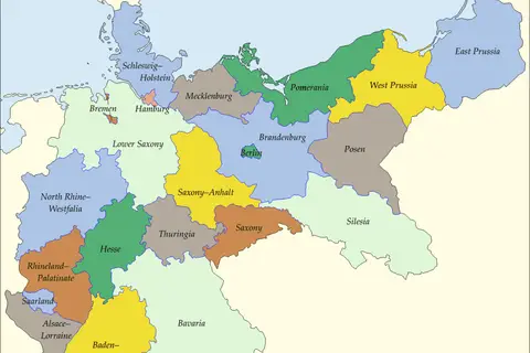 Map: What Germany’s states might look like if it had kept its borders from pre-WW1