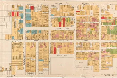 Map: Willard B Farwell Official Map of Chinatown 1885 Cornell Cul Pjm 1093 01