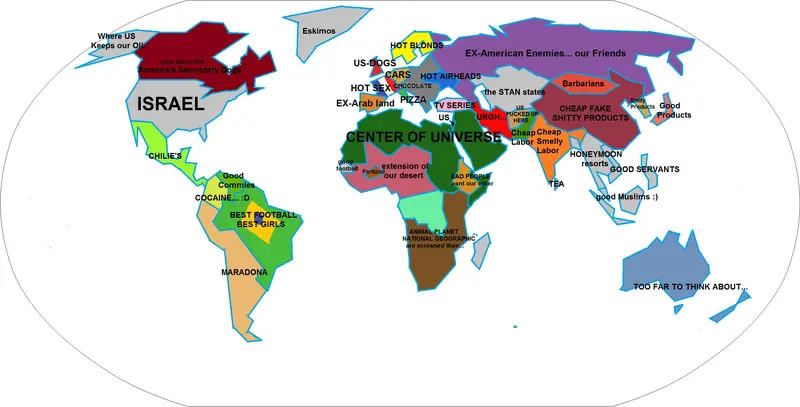 Map: World Map According to Arabs